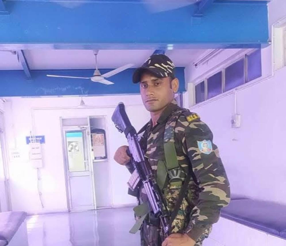 ड्यूटी के दौरान हादसे में SISF जवान की मौत, सगमा गांव में पसरा मातम