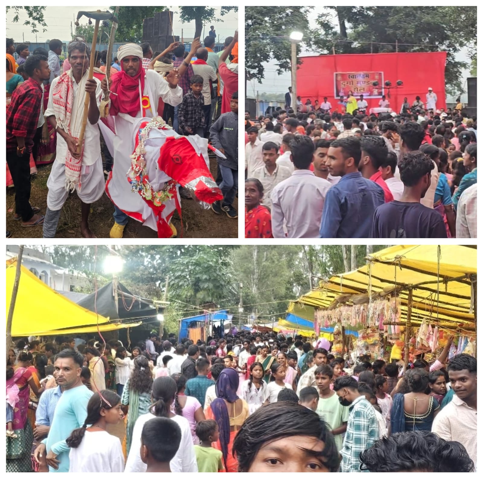 रोल में विजयदशमी के अवसर पर भव्य जतरा मेला और सांस्कृतिक कार्यक्रम में उमड़ी रिकॉर्ड भीड़