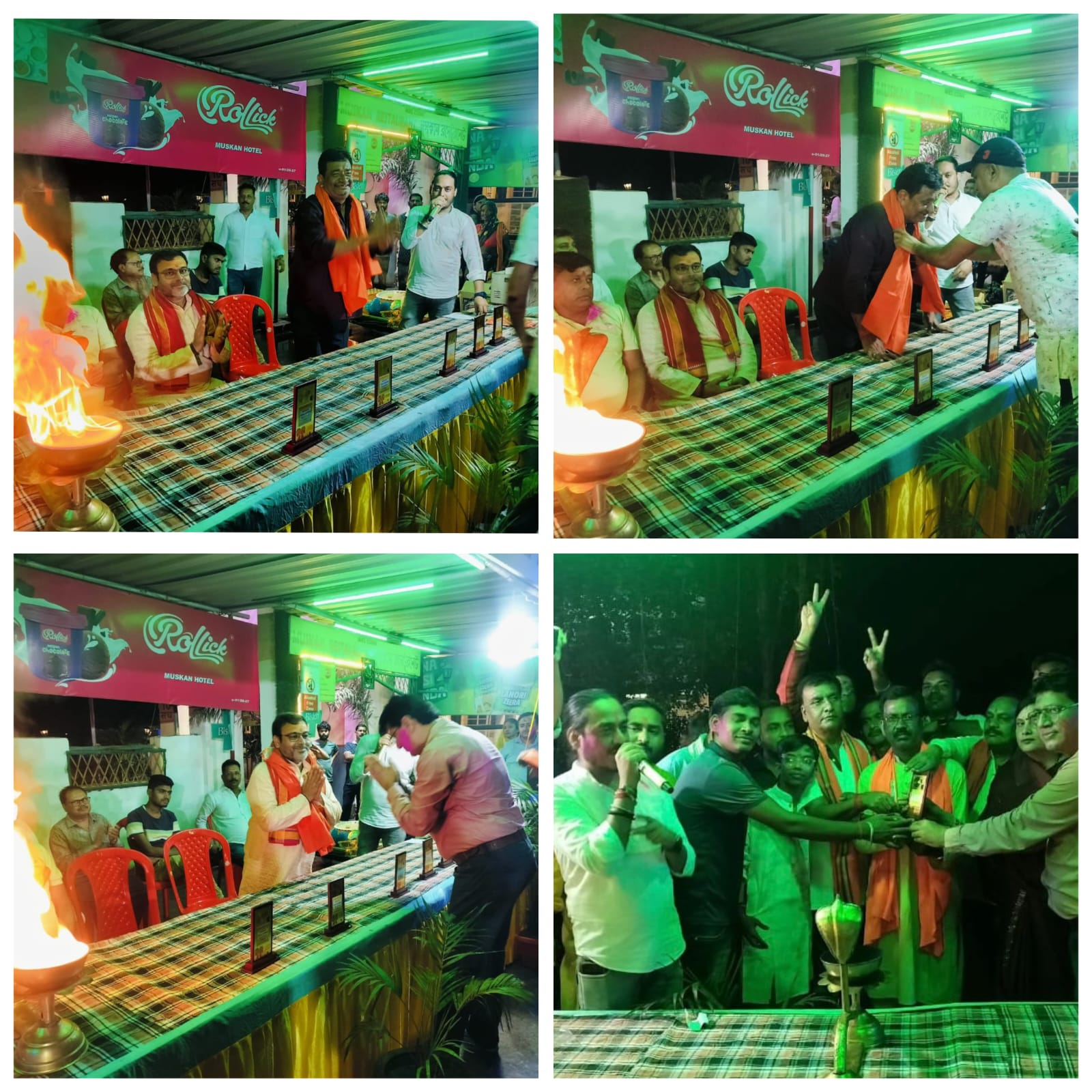 चंदवा में सविता सिन्हा फाउंडेशन द्वारा पूजा समितियों का सम्मान समारोह सम्पन्न, मां दुर्गा विसर्जन जुलूस में उमड़ा जनसैलाब