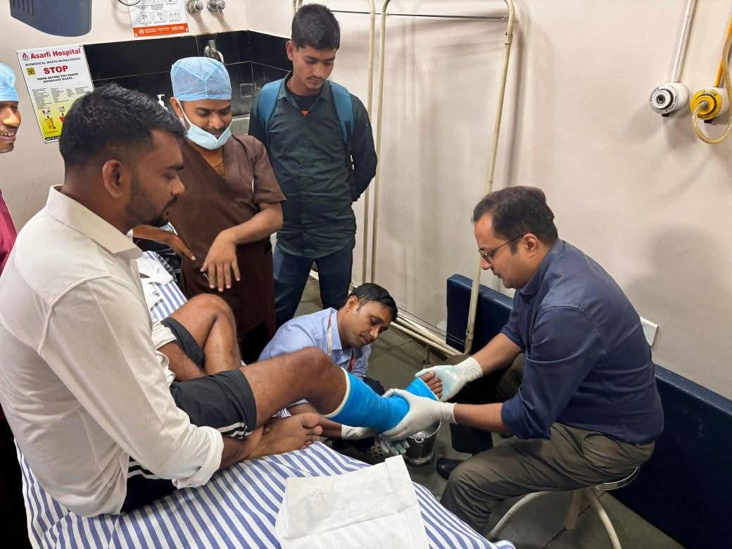 जयराम महतो के पैर पर फिर चढ़ा प्लास्टर, 7 दिन तक विश्राम की सलाह