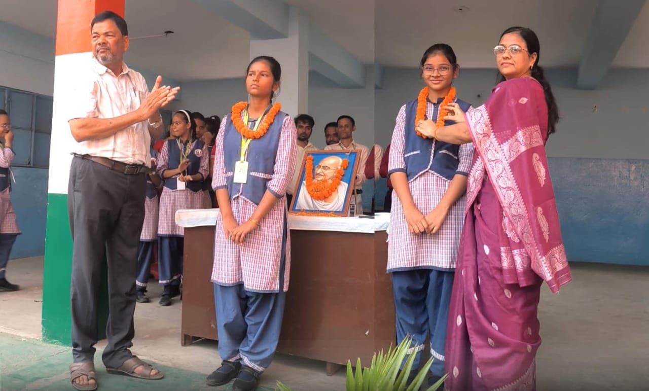 रॉयल ग्लोबल स्कूल की छात्राओं ने गांधी जयंती पर जिला प्रतियोगिता में मारी बाजी