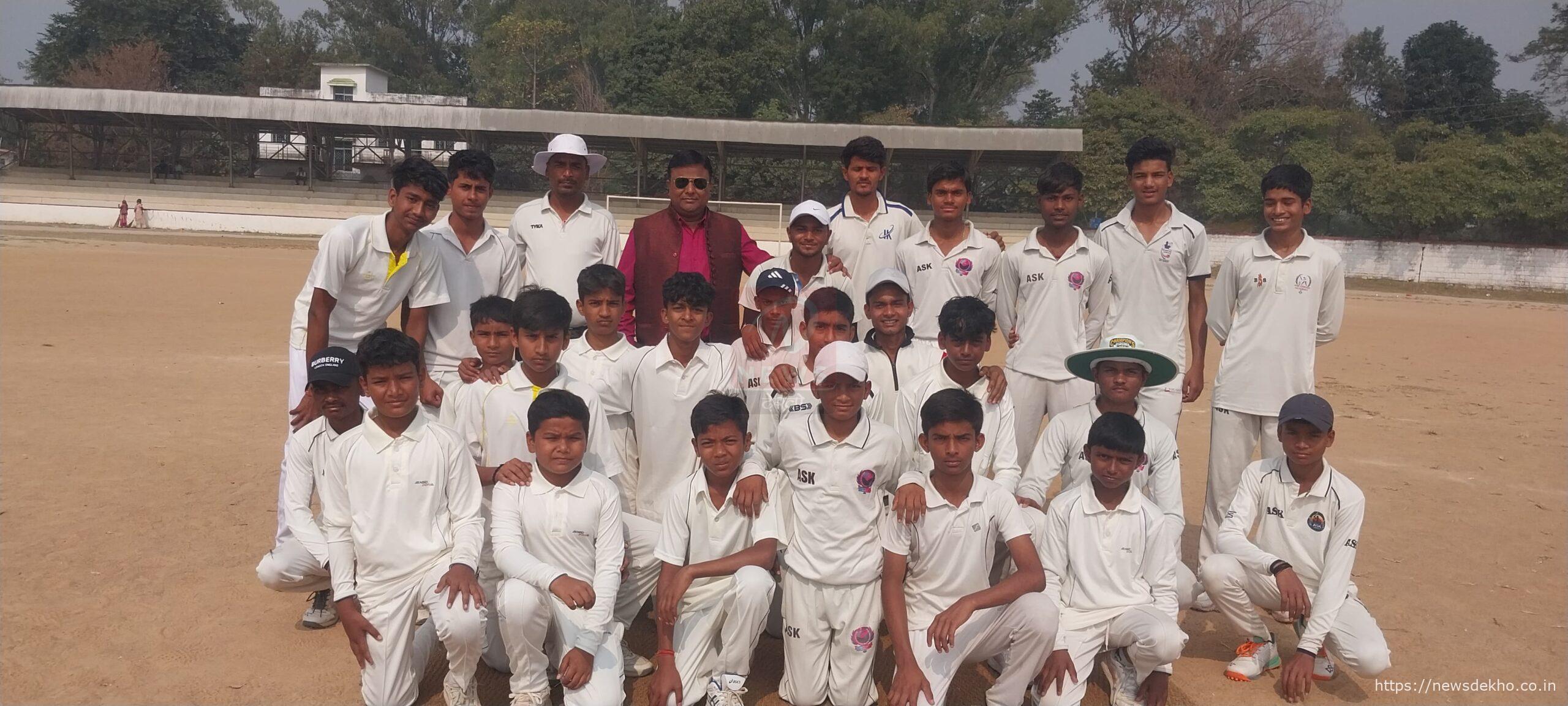 अंडर 16 लीग क्रिकेट टूर्नामेंट के 08वें दिन आरके और एएसके क्रिकेट क्लब रहे विजेता