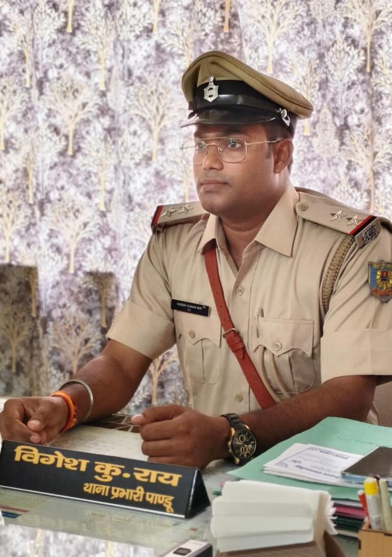 नववर्ष को लेकर पांडू में सख्त वाहन चेकिंग अभियान, नियम तोड़ने वालों पर होगी कठोर कार्रवाई