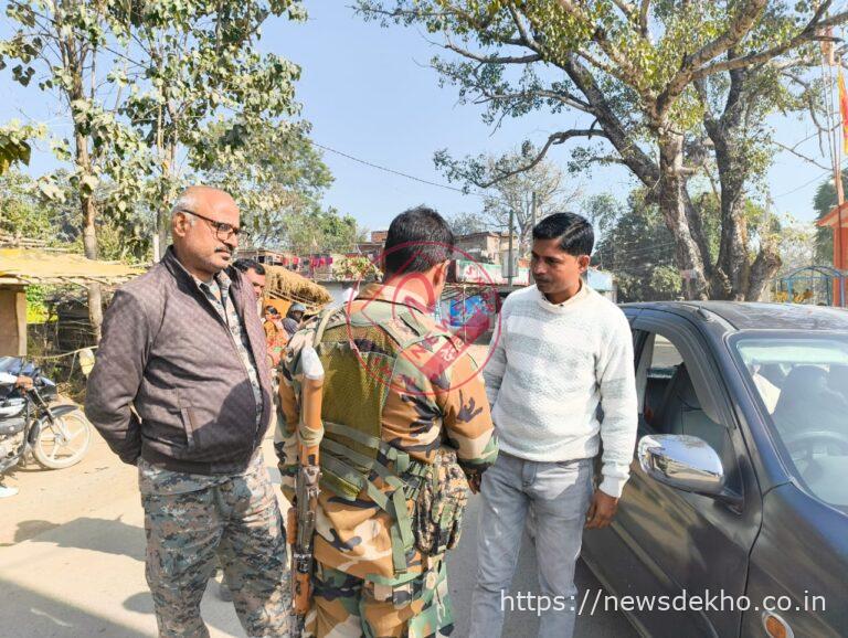 पांडु थाना पुलिस का यातायात जागरूकता अभियान, तीसीबार पंचायत में चला सघन वाहन जांच कार्यक्रम