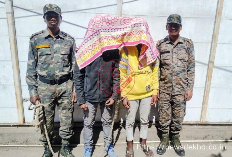 डकरा ट्रक आगजनी कांड का खुलासा टीएसपीसी के नाम पर दहशत फैलाने वाले दो युवक गिरफ्तार