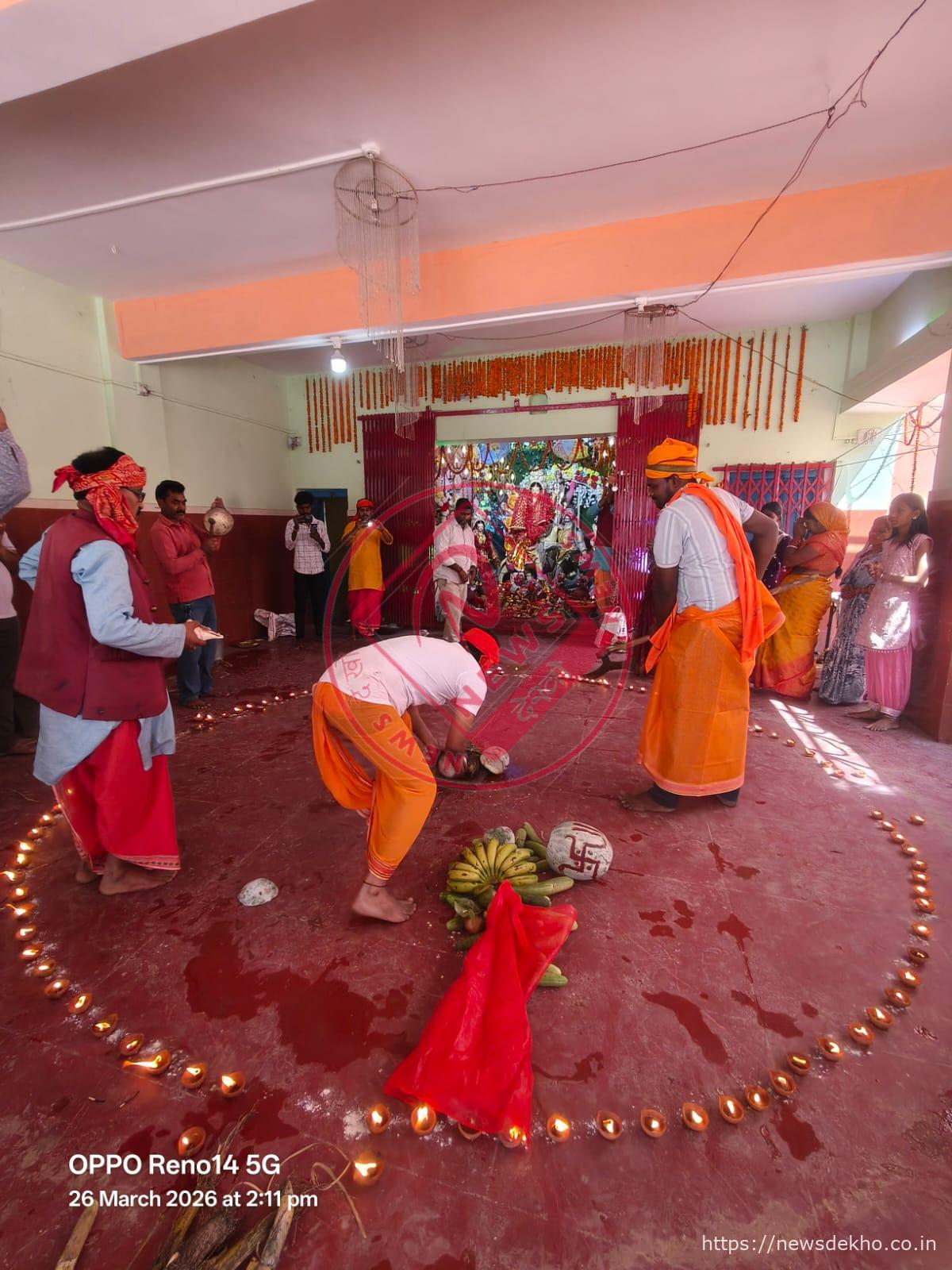 लपरा शिव मंदिर में चैती दुर्गा पूजा का उत्सव चरम पर, महाअष्टमी पर मां महागौरी की भव्य आराधना