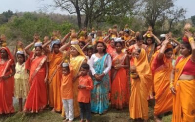 गाड़ियाजोर-बरमुण्डा में भव्य कलश यात्रा, सोमवार से शुरू होगा 24 घंटे का अखंड हरिकीर्तन