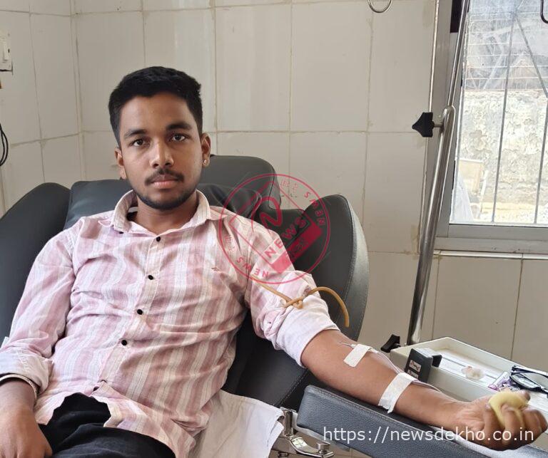 लोहरदगा में मानवता की मिसाल, थैलेसीमिया पीड़ित बच्चे के लिए युवक ने किया रक्तदान