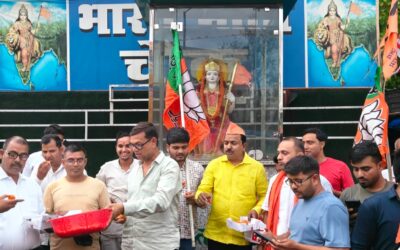 तीन राज्यों में भाजपा की जीत पर छतरपुर में भव्य जश्न, भारत माता चौक पर आतिशबाजी और मिठाई वितरण