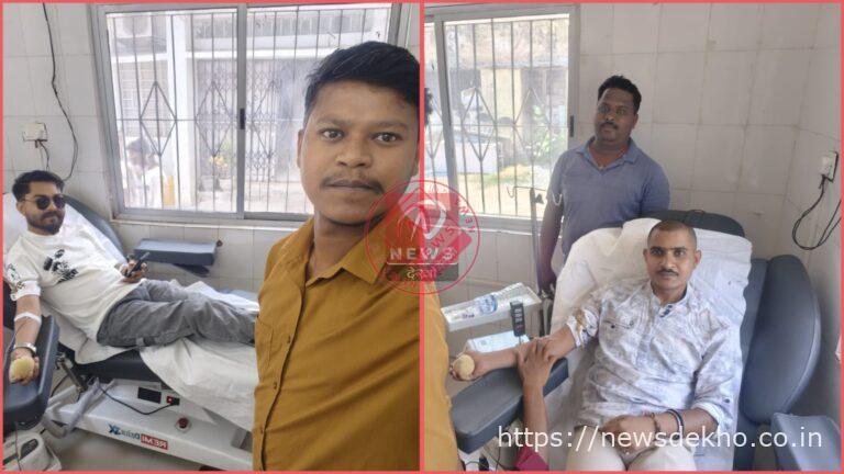 रक्तदान कर बजरंग दल कार्यकर्ताओं ने पेश की मानवता की मिसाल, जरूरतमंद मरीज को मिला जीवनदान