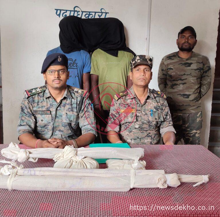 महुआडांड़ जमीन विवाद हत्याकांड में पुलिस की बड़ी कार्रवाई: दो आरोपी गिरफ्तार हथियार बरामद